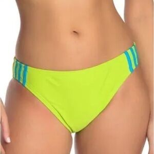 Adidas Swimwear Stripe Hipster Bikini Bottoms, XL